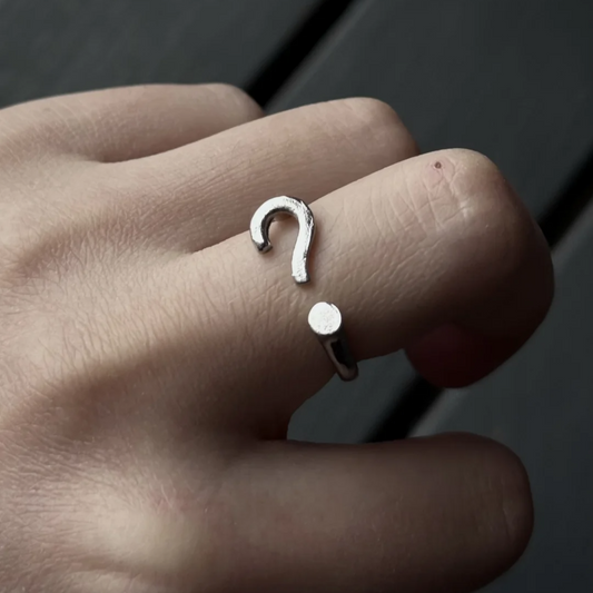 Designer Question Mark Ring