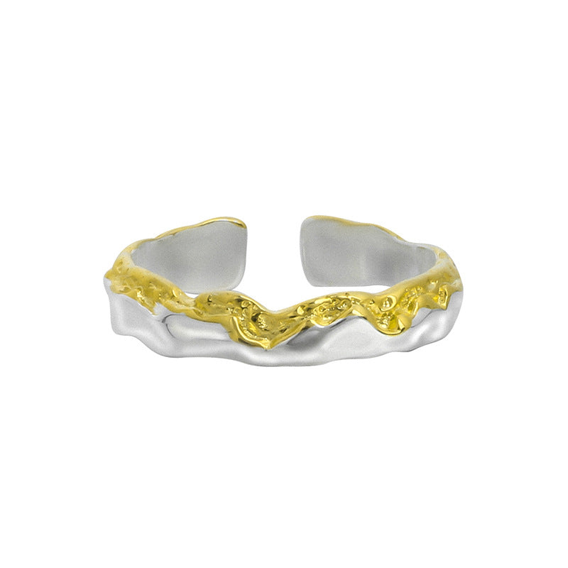 Designer Unisex Irregular Couple Ring