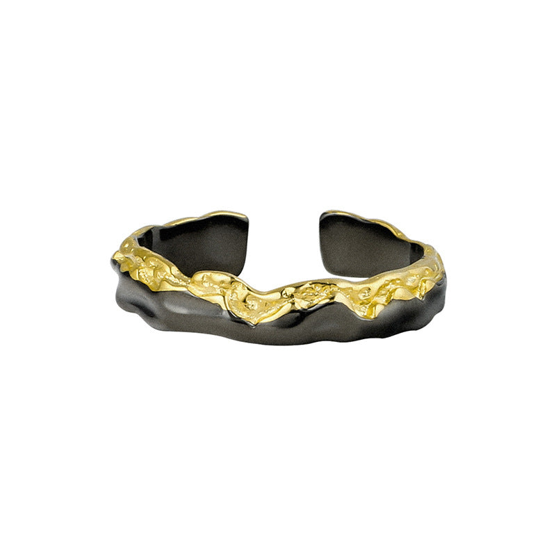 Designer Unisex Irregular Couple Ring