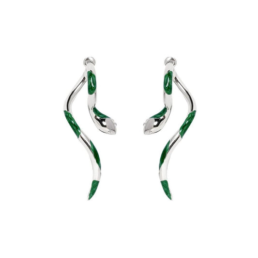 Slytherin Designer Unisex Green Ear Stud