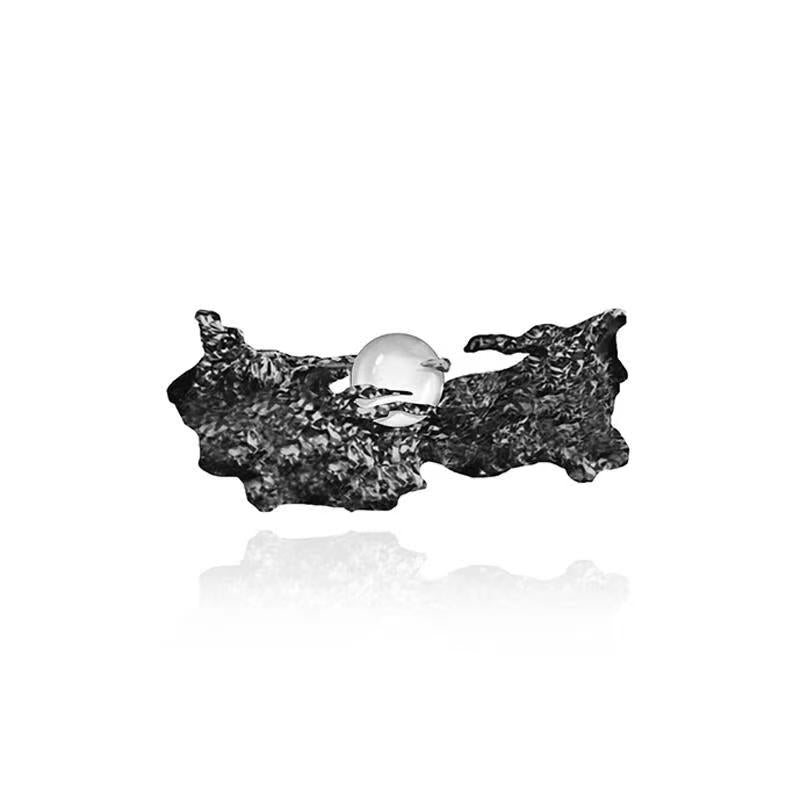 Designer Sun & Moon Couple Open Ring