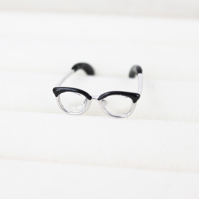 Designer High-quality Enamel Drip Glasses Ring