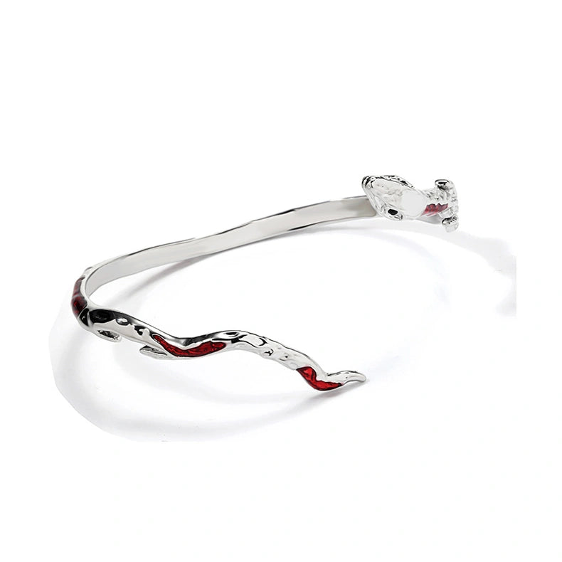 Designer Red Snake Bracelet