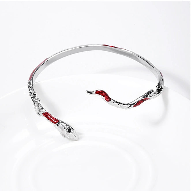 Designer Red Snake Bracelet