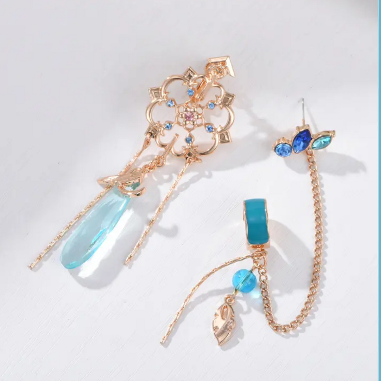 Designer Blue Scaramouche Genshin Impact Earring