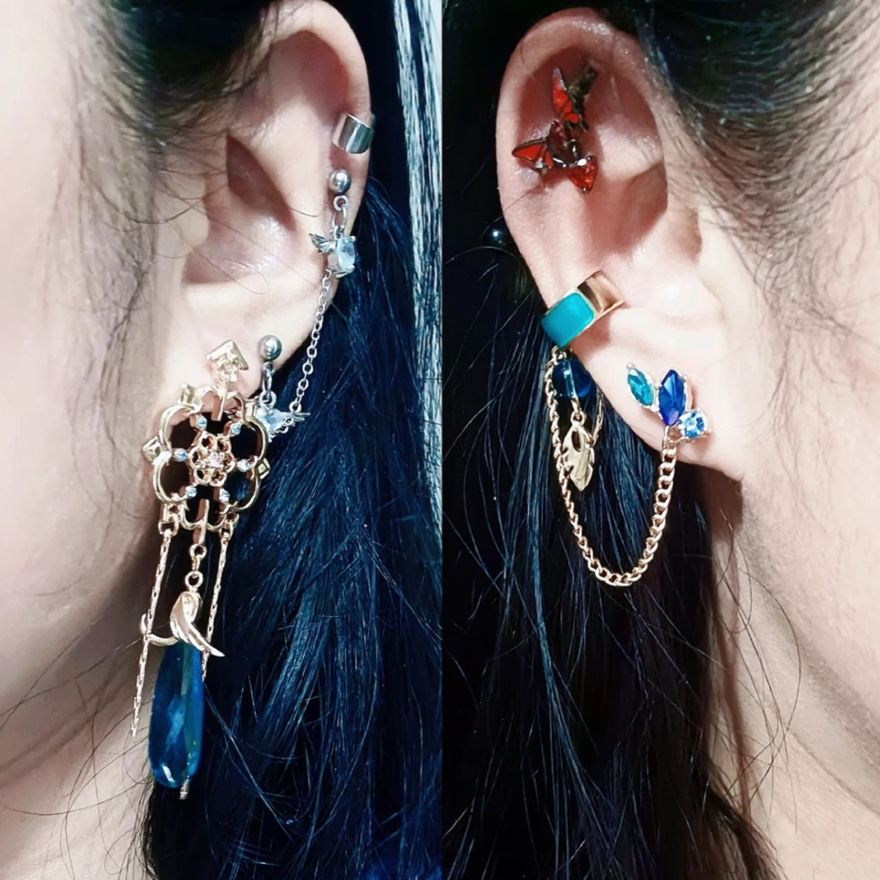 Designer Blue Scaramouche Genshin Impact Earring