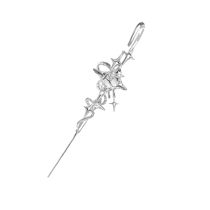 Y2K Designer Star Sword Metal Earring(Single One)