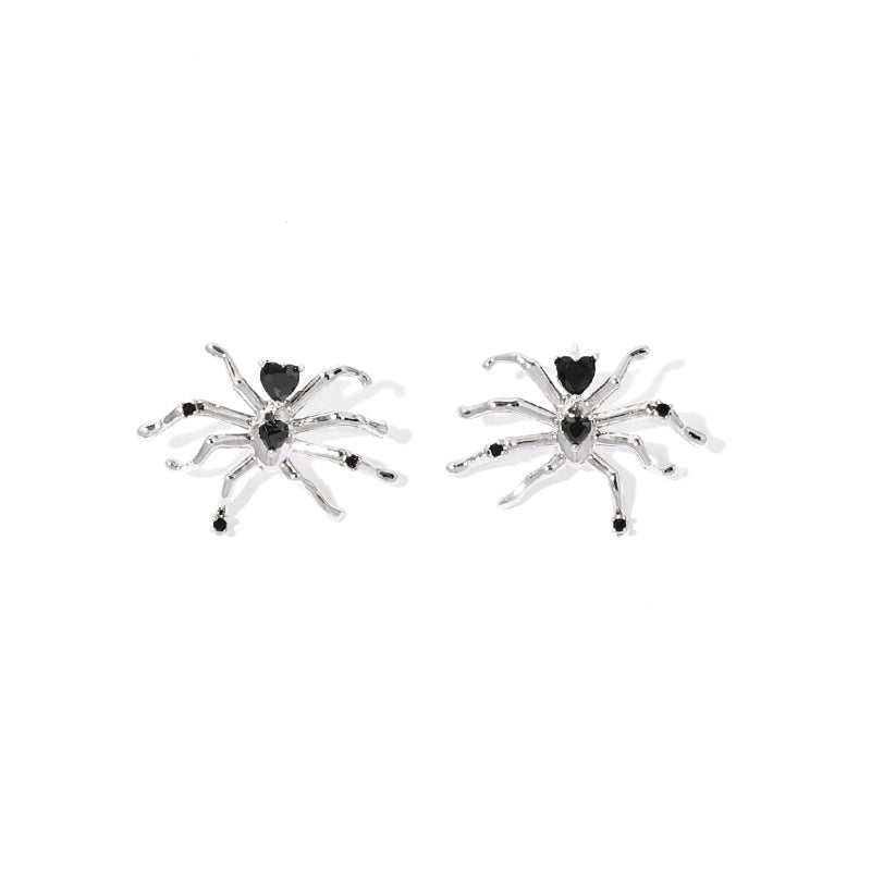 Dark Gothic Unisex Spider Ear Stud