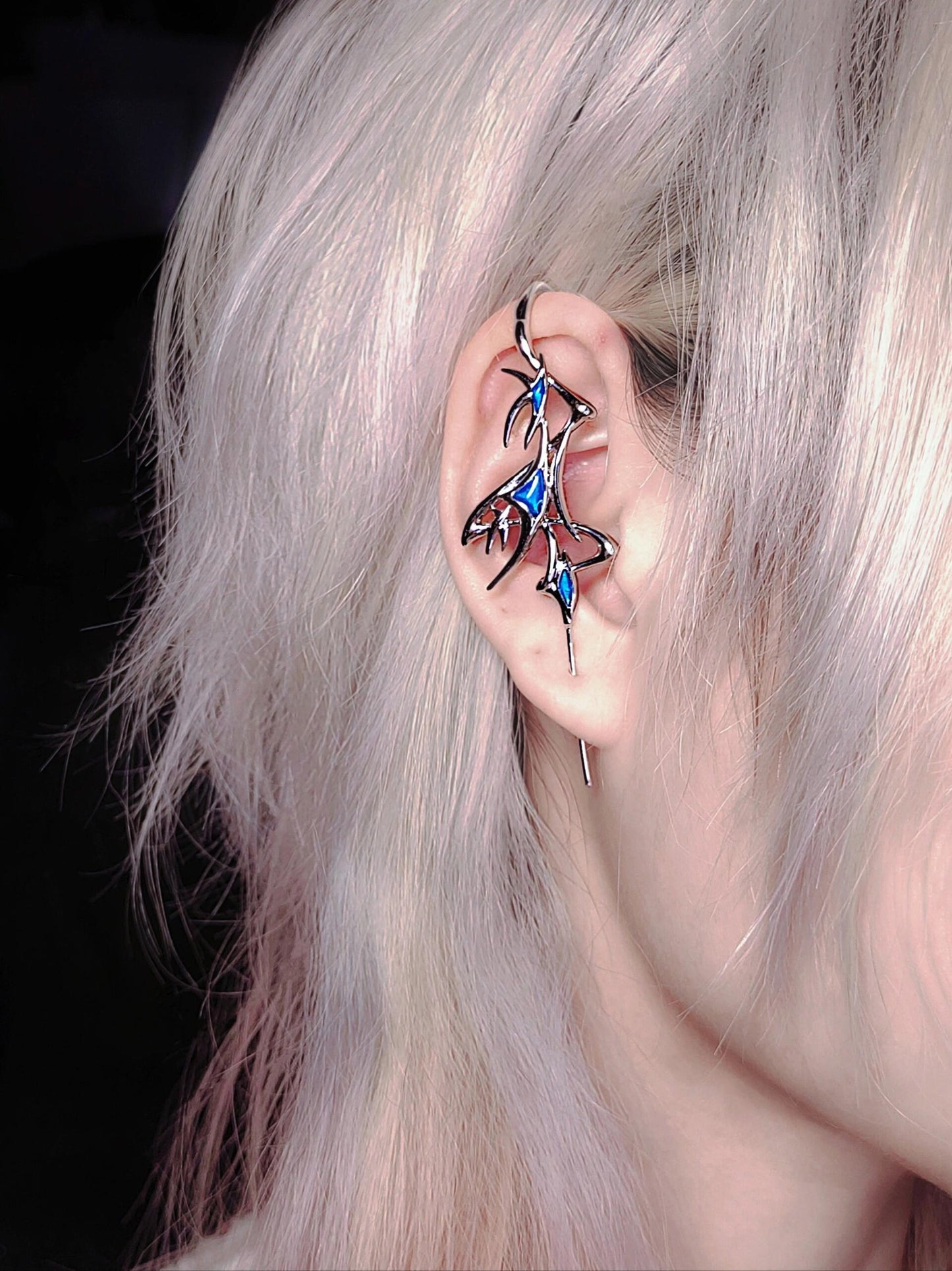 Designer Gothic Women Metal Stud Earring