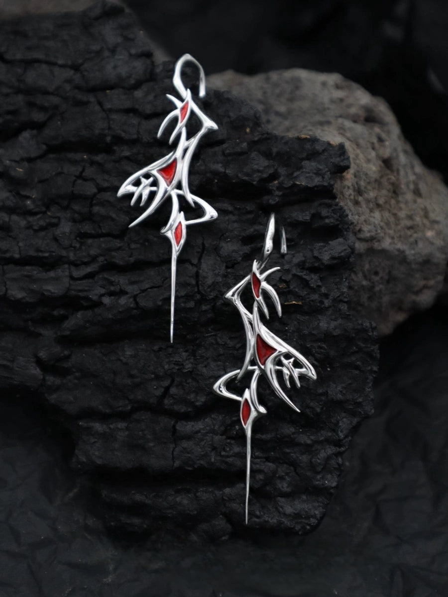 Designer Gothic Women Metal Stud Earring