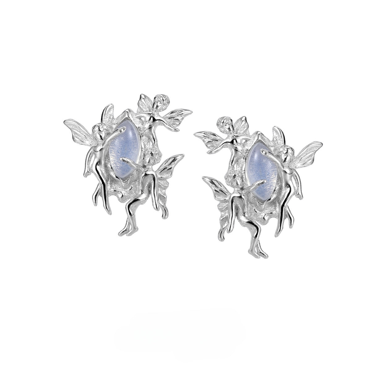 Chic Sweet S925 Silver Opal Earrings