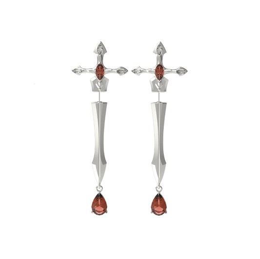 Gorgeous Gothic Style Sword Stud Earring