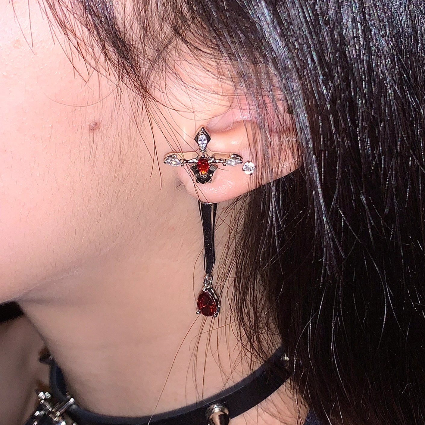 Gorgeous Gothic Style Sword Stud Earring