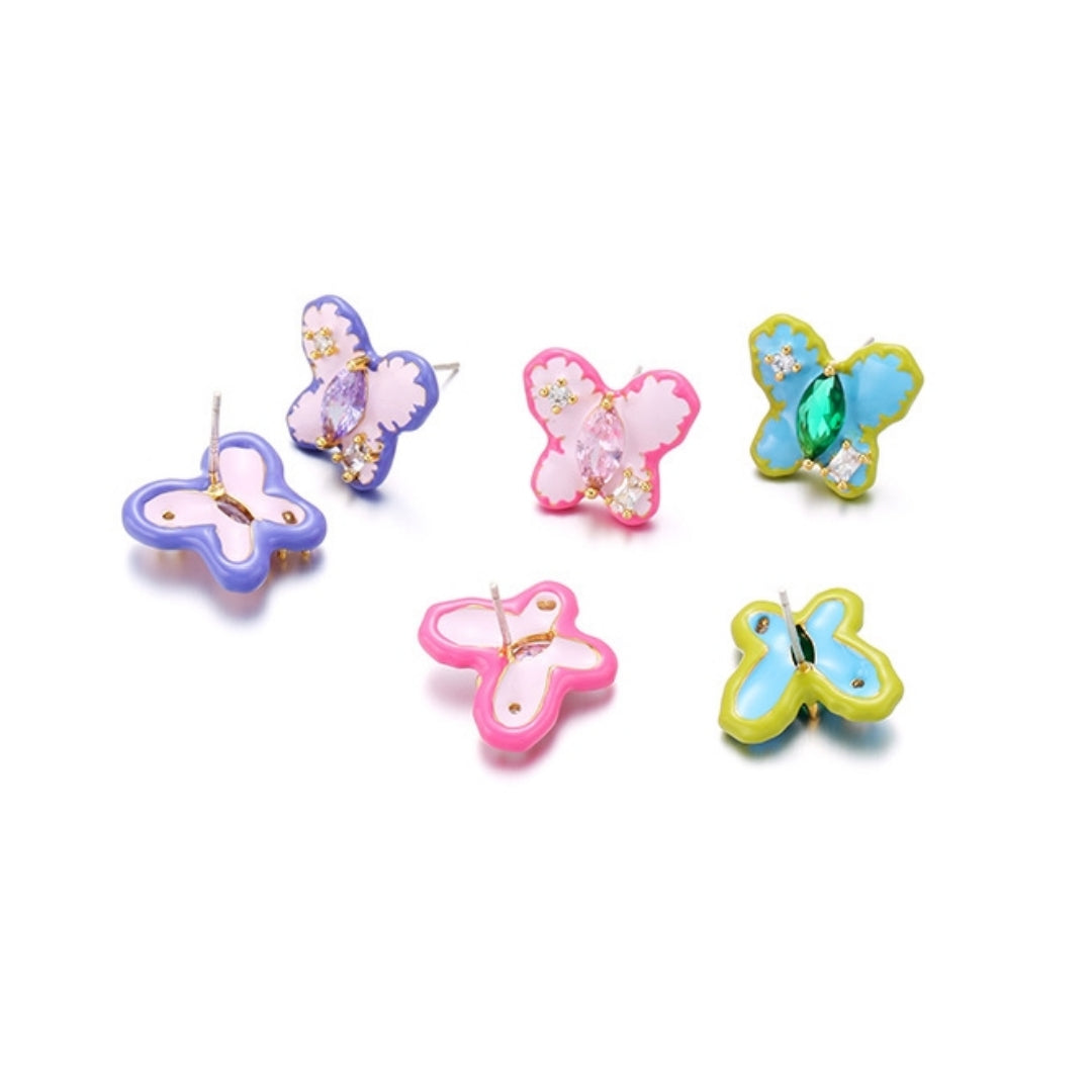 Y2K Cute Butterfly Zircon Stud Earring