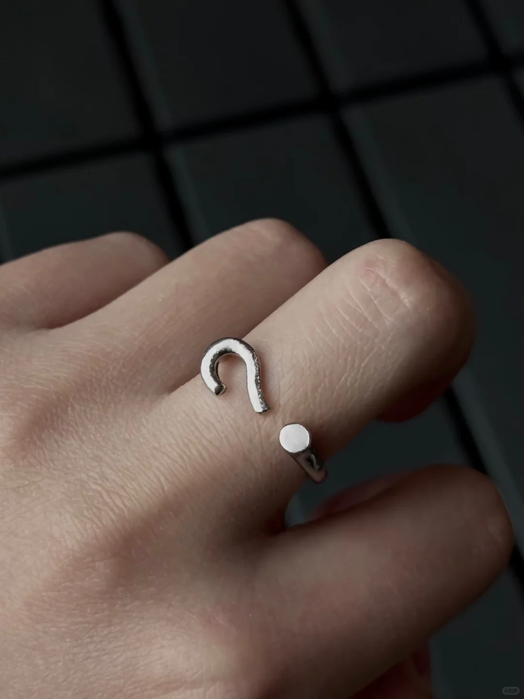 Designer Question Mark Ring