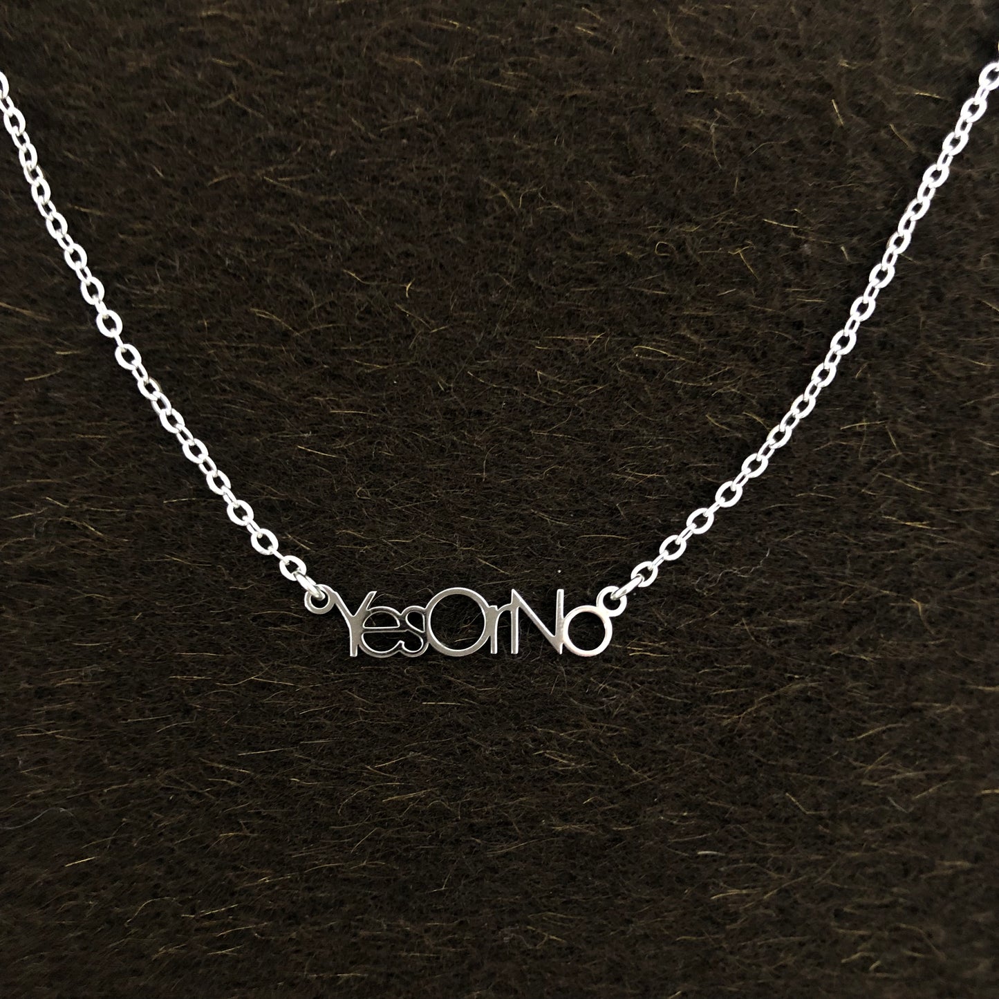 Pre-order YES OR NO Stainless Steel Necklace