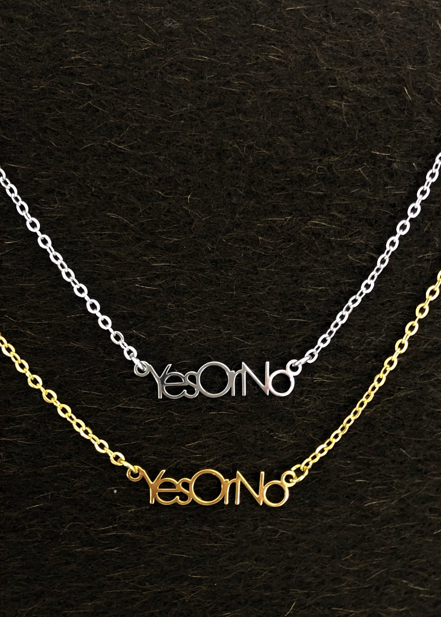 Pre-order YES OR NO Stainless Steel Necklace