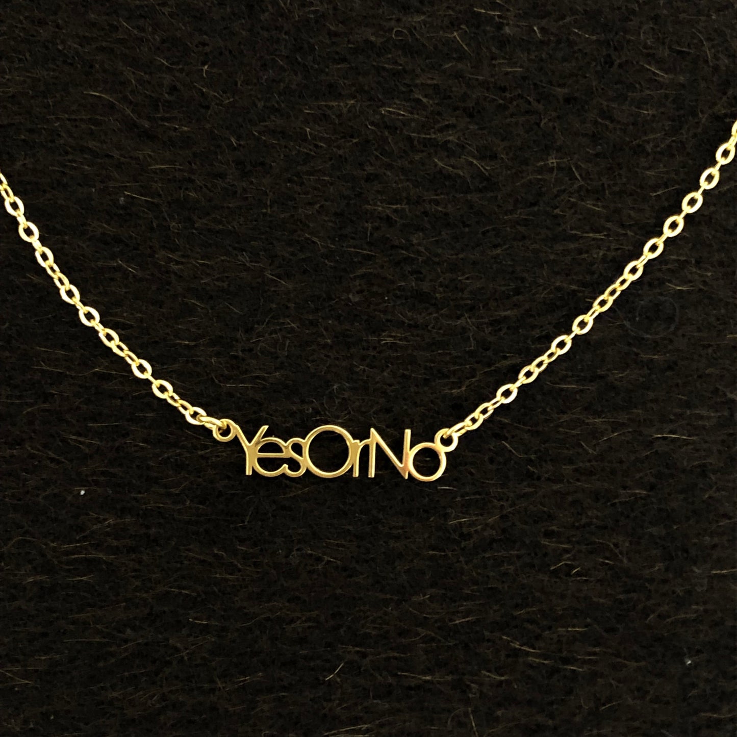 Pre-order YES OR NO Stainless Steel Necklace