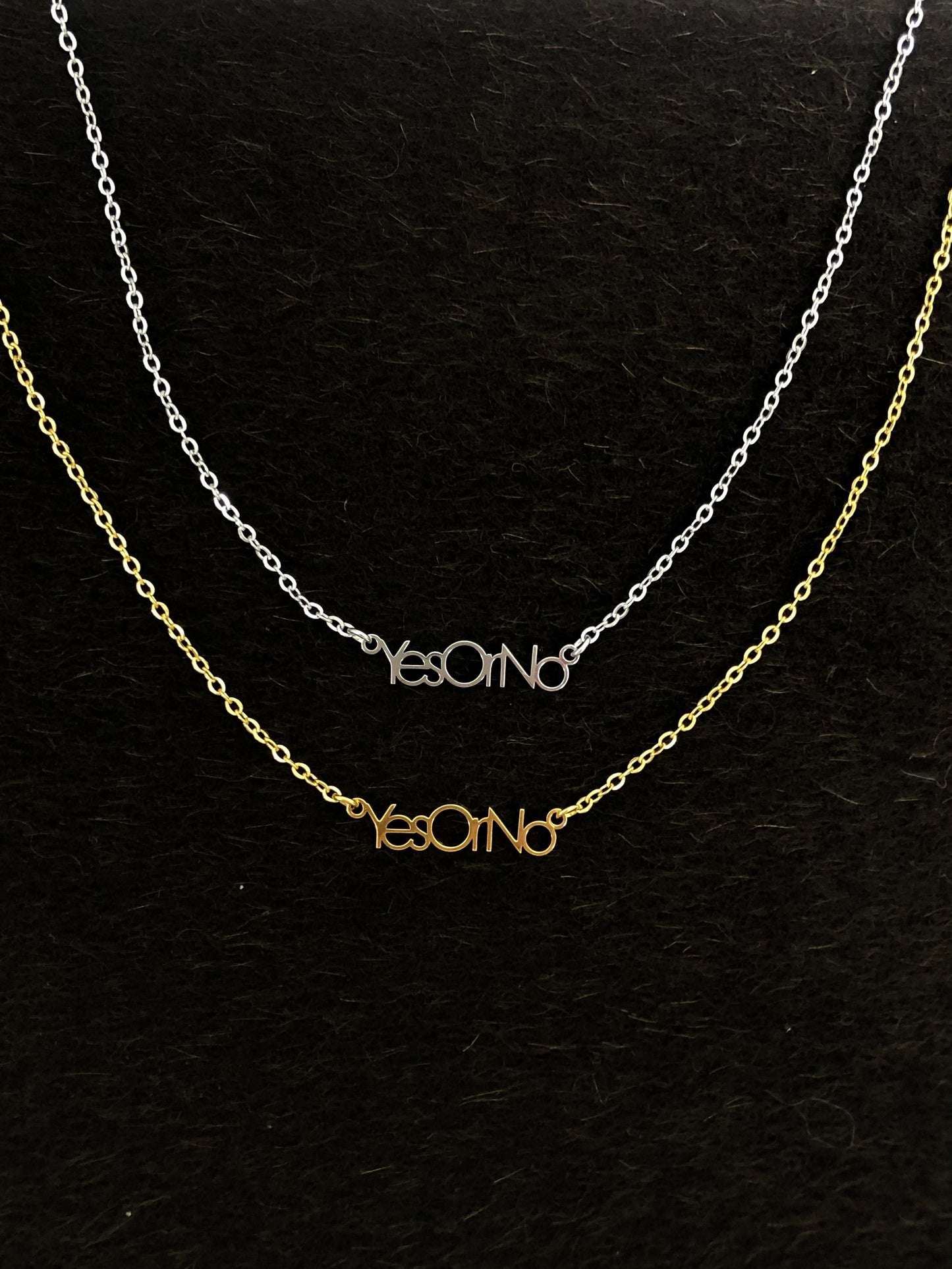 Pre-order YES OR NO Stainless Steel Necklace