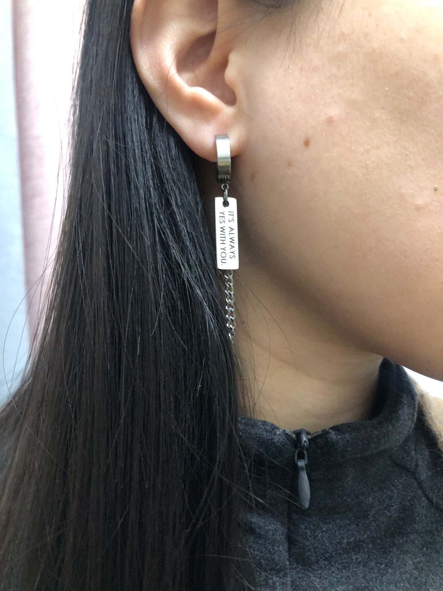 Yes Or NO Asymmetrical Tassel Earrings