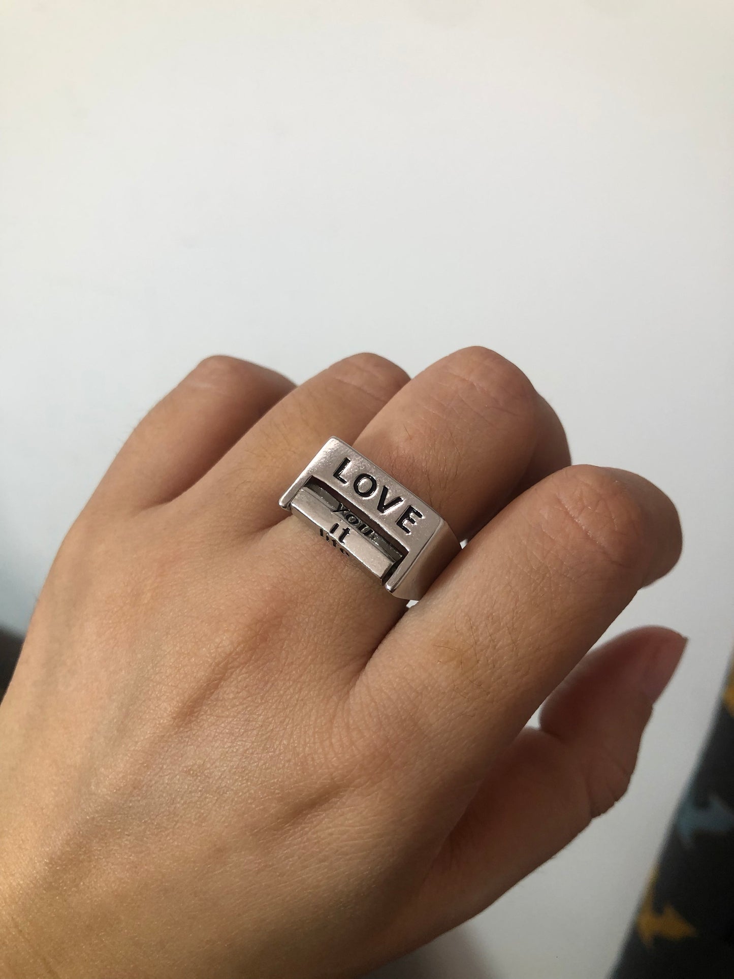 FUCK / LOVE Everything Couple Adjustable Ring