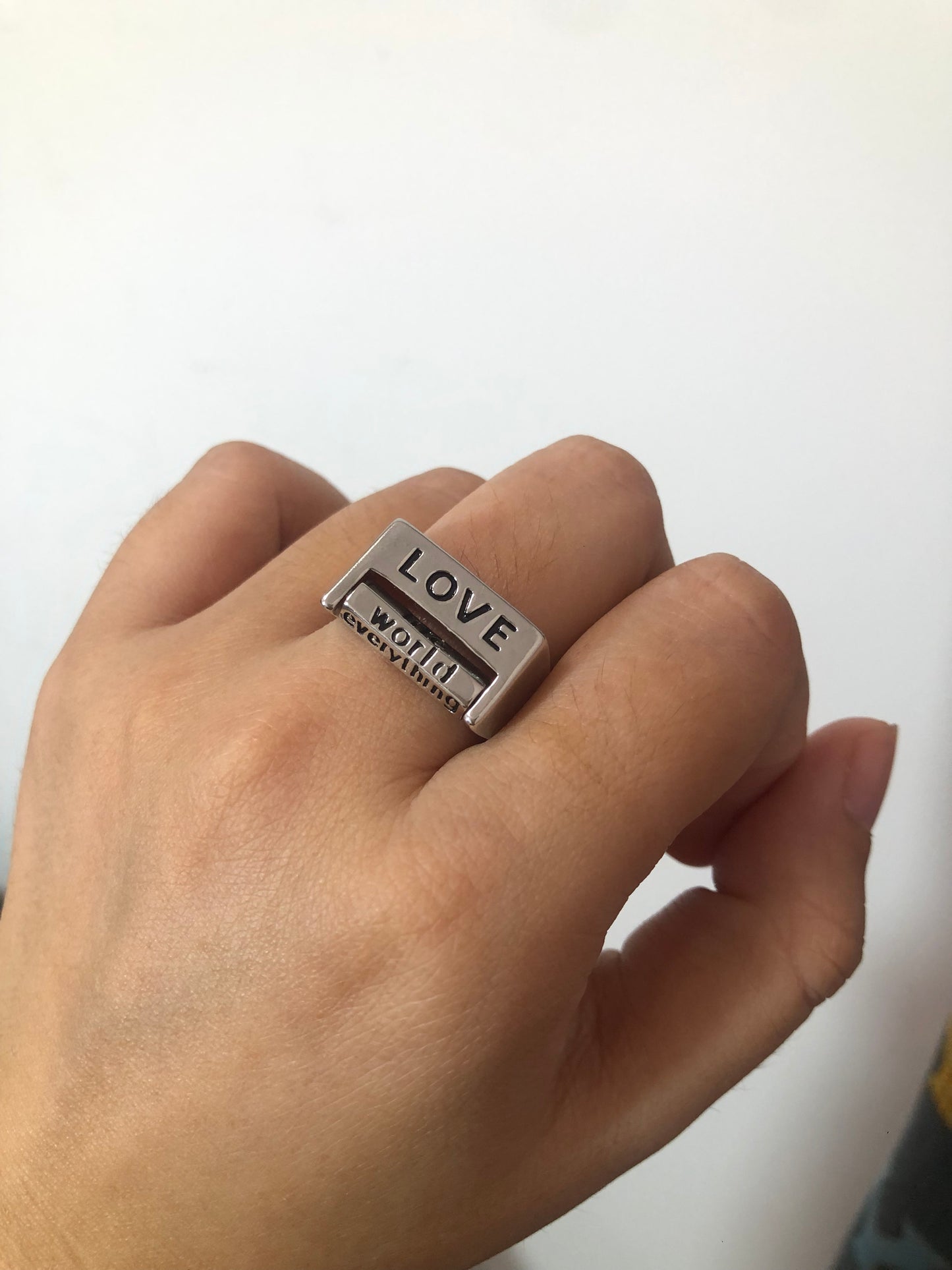 FUCK / LOVE Everything Couple Adjustable Ring