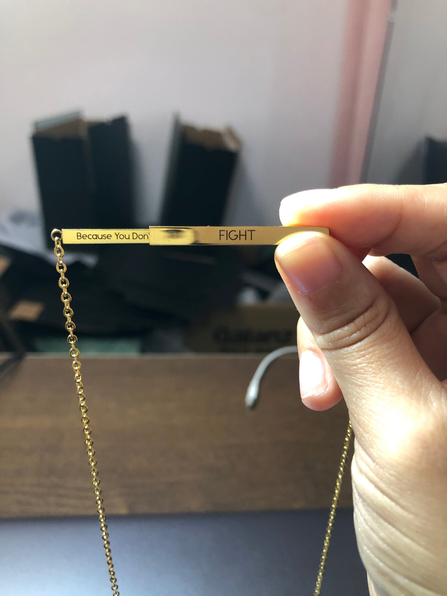 FIGHT____ AFTG Necklace