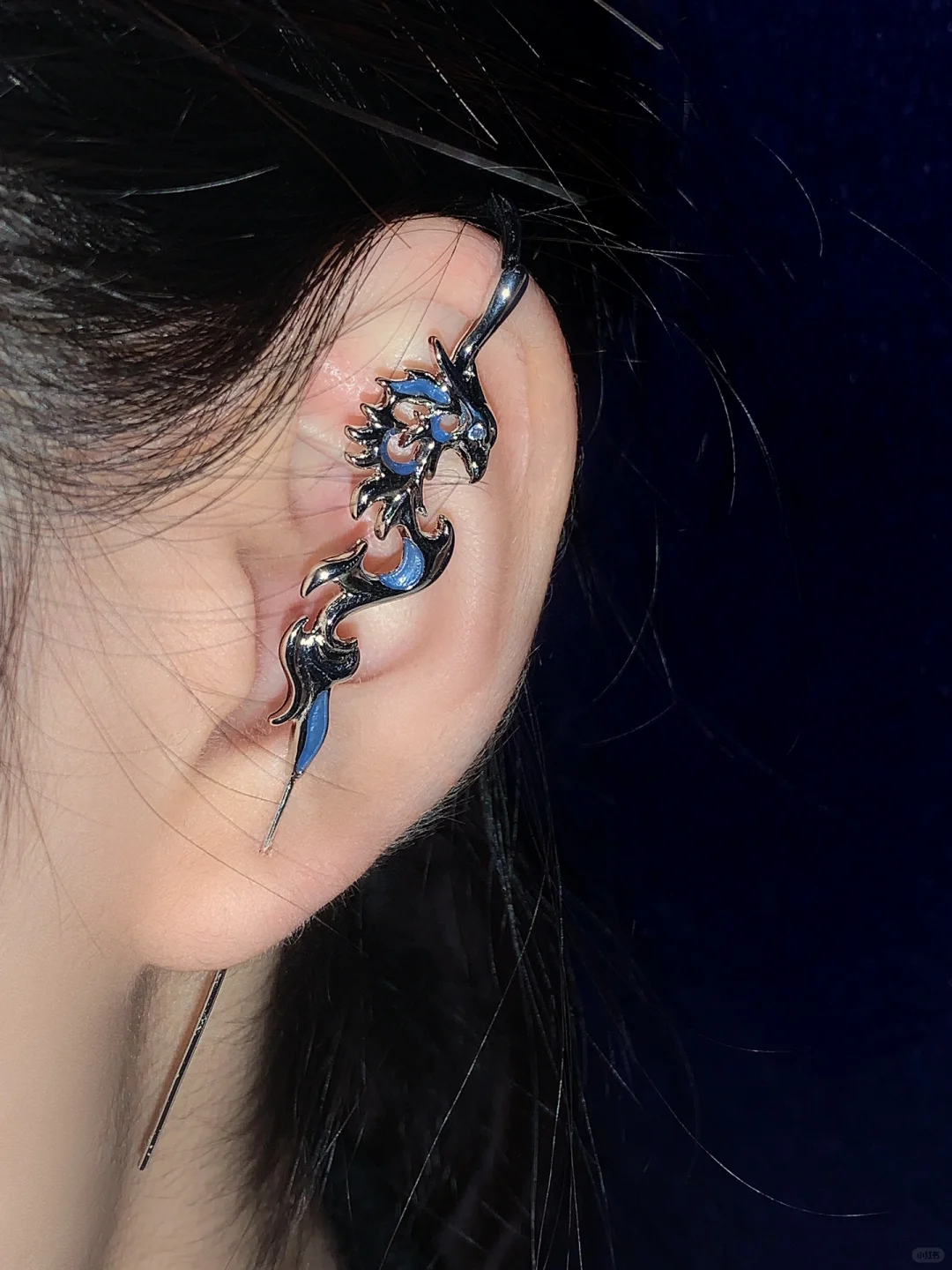 Unisex Ravenclaw House Blue Eagle Earring