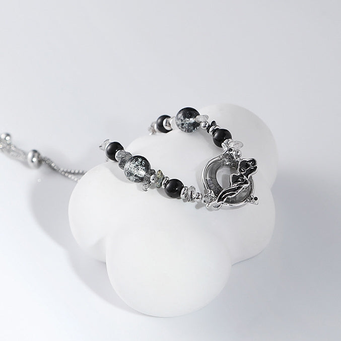 Chinese Style Designer Moon & Cloud Bead Bracelet