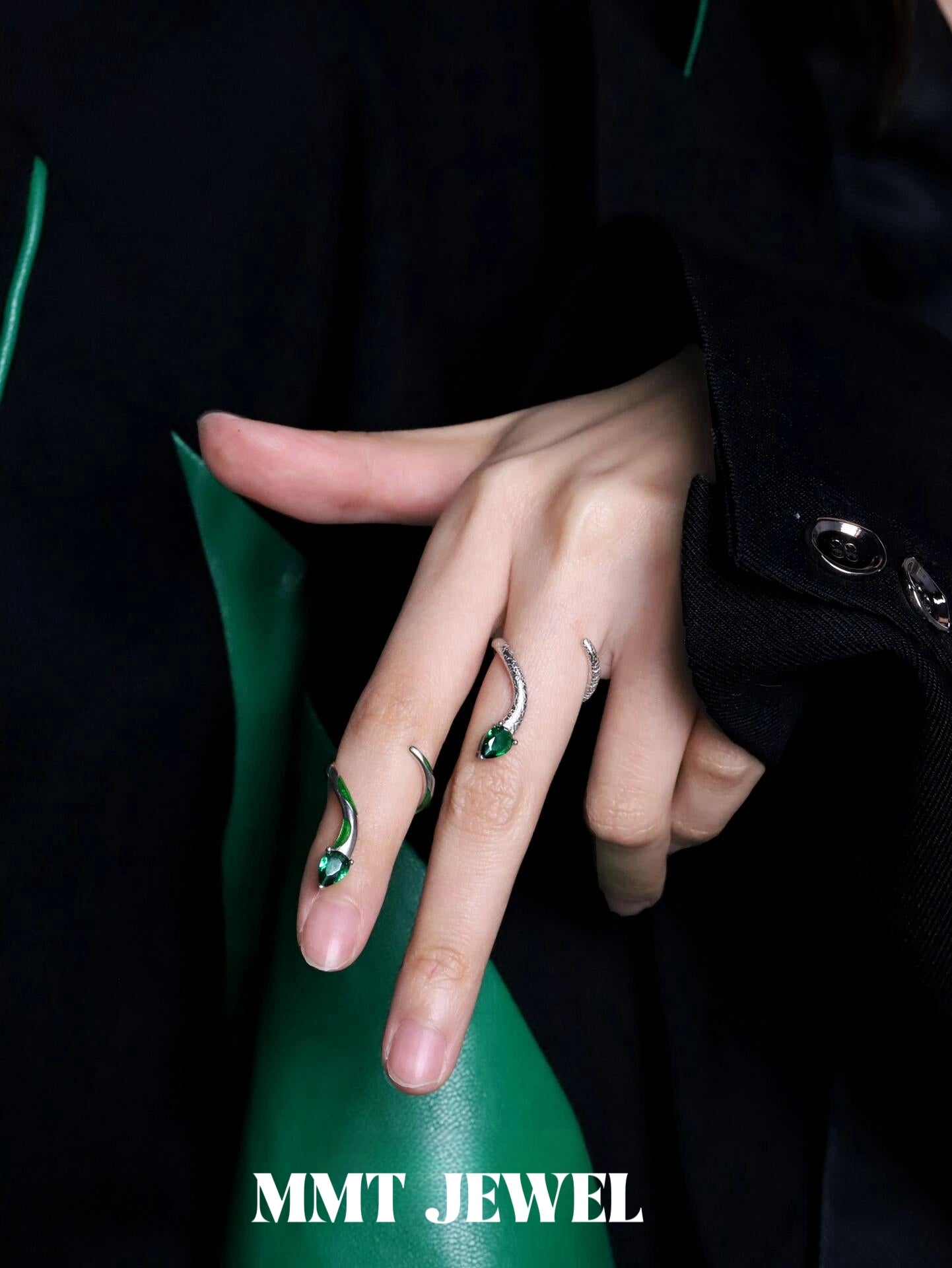 Designer “Slytherin” Chic Snake Ring