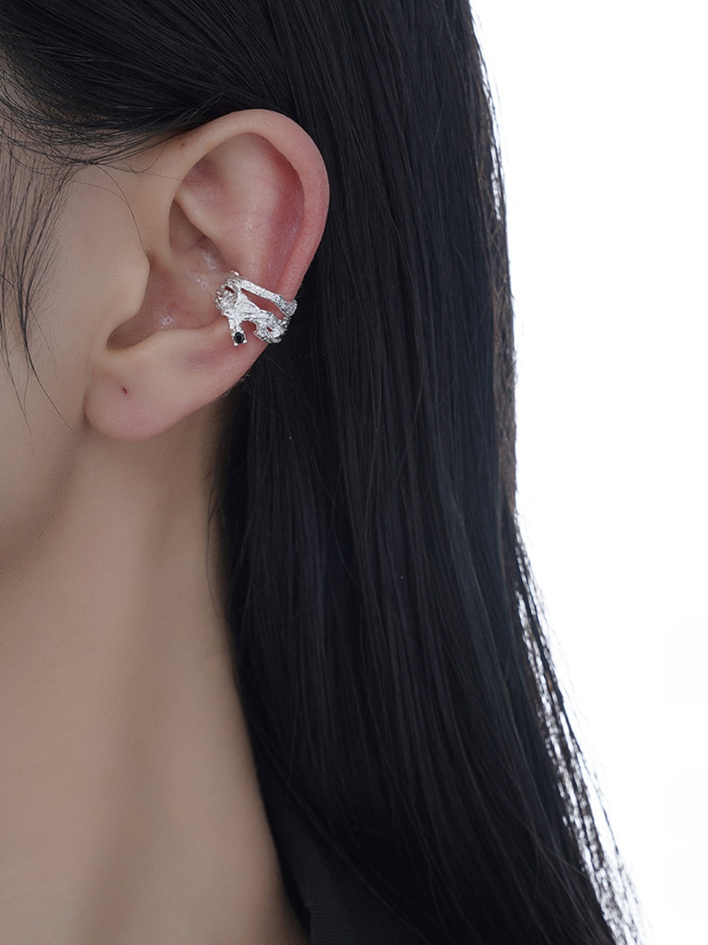 Chic Designer Unisex S925 Silver Ear Cuff