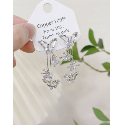 Crystal Girl Sweet Butterfly Earring