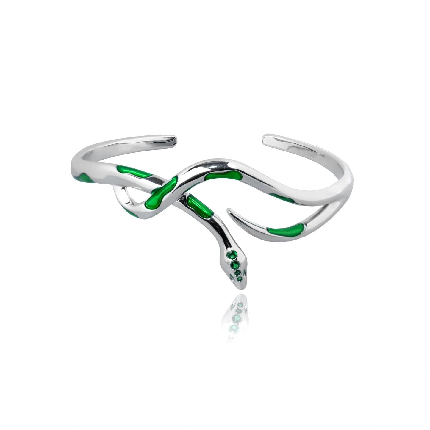 Slytherin Green Snake Metal Bracelet