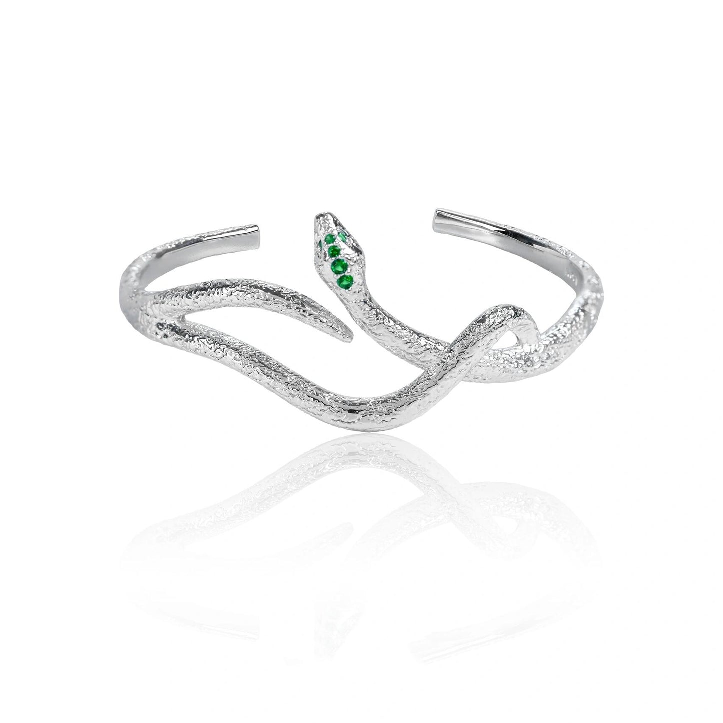 Slytherin Green Snake Metal Bracelet