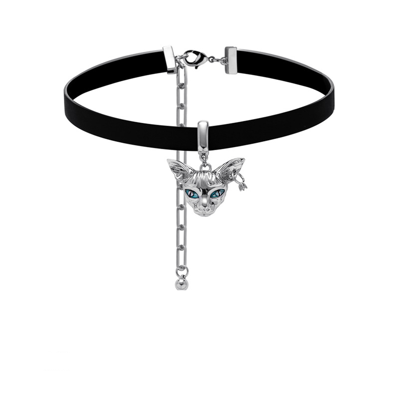 Y2K Cute Devon Rex Cat Choker