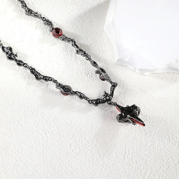 Gothic Style Bloody Star Vintage Necklace