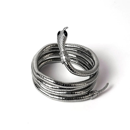 Unisex Designer Punk Winding Snake Necklace