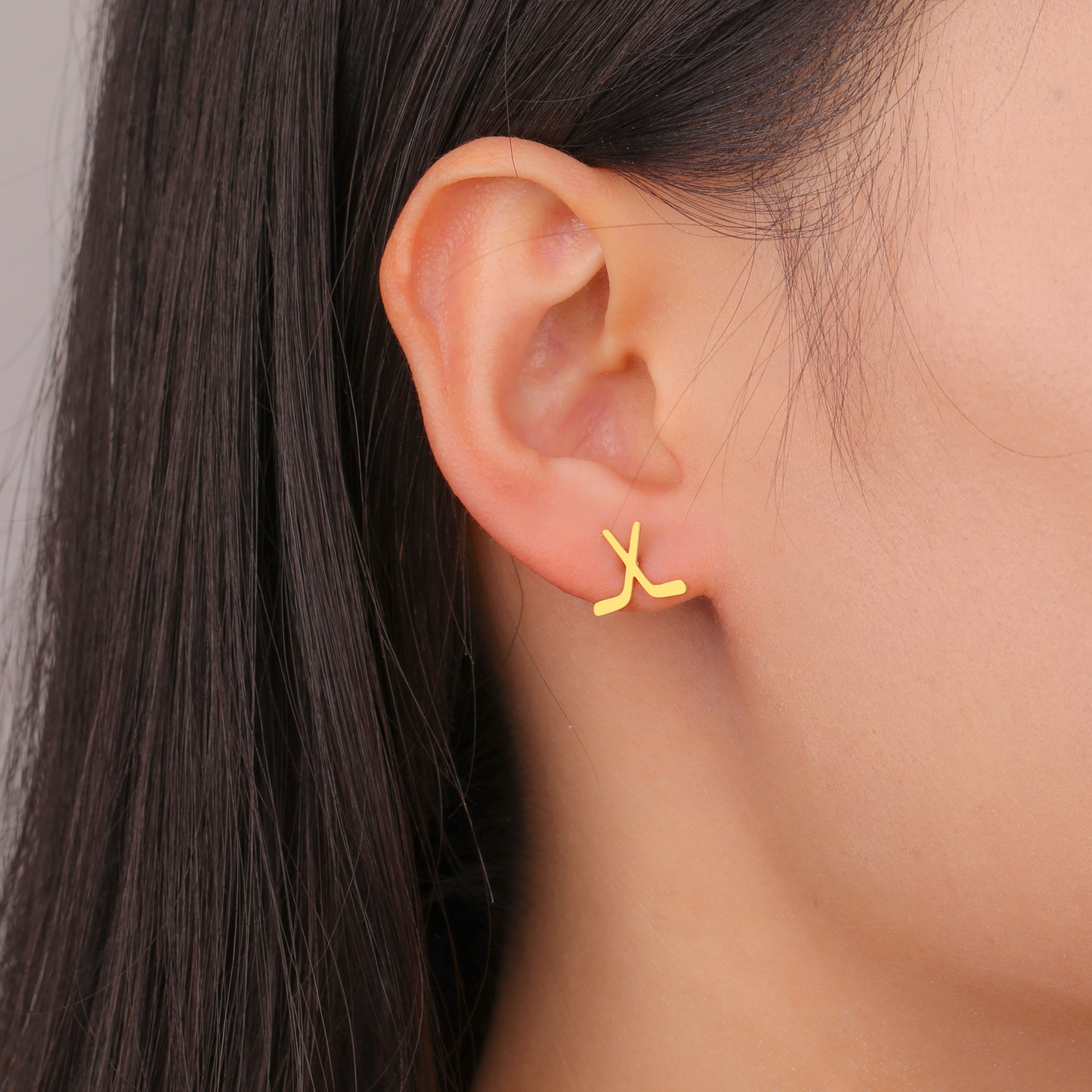 Simple Chic Lacrosse Stud Earrings