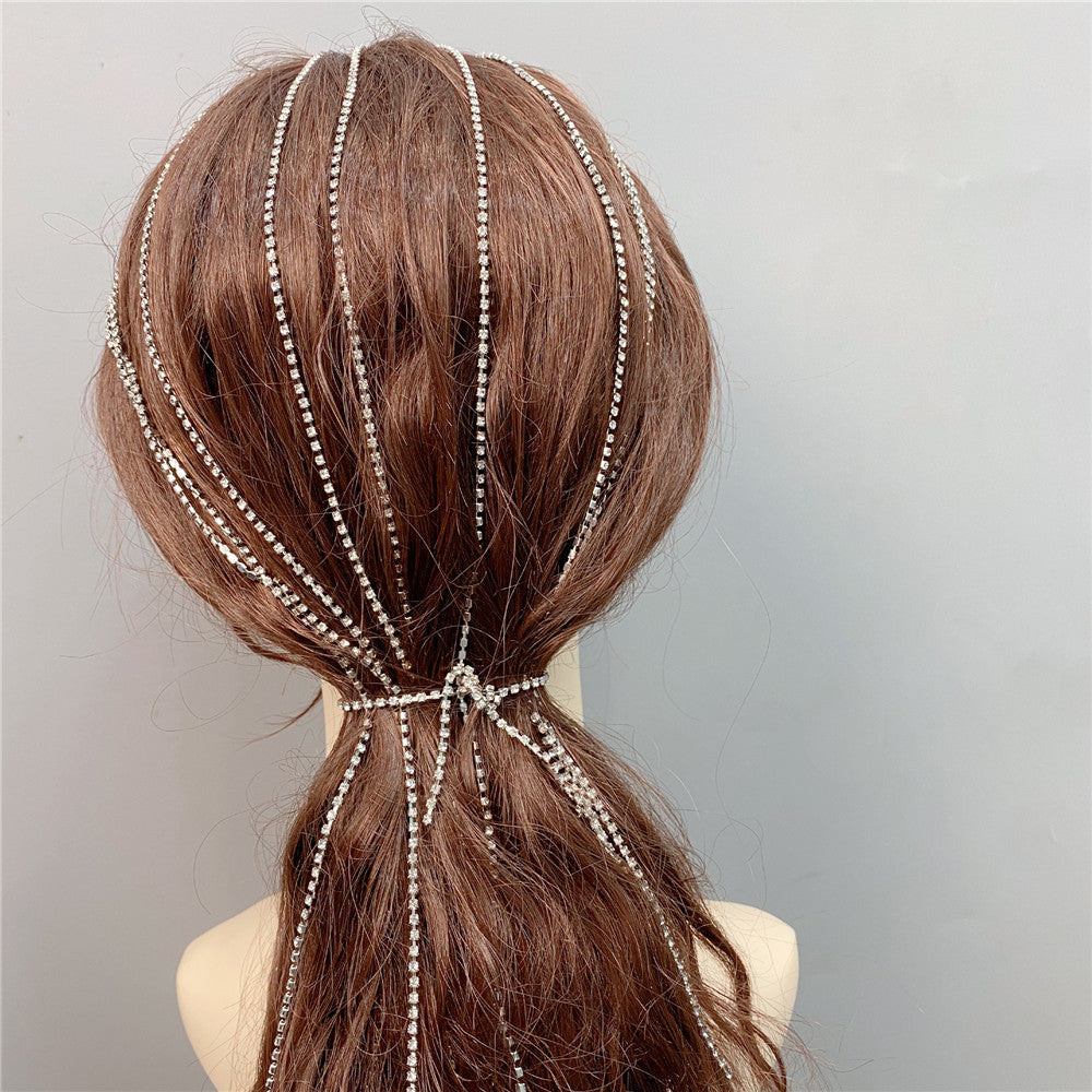 Fancy Long Tassel Rhinestone Hairpin