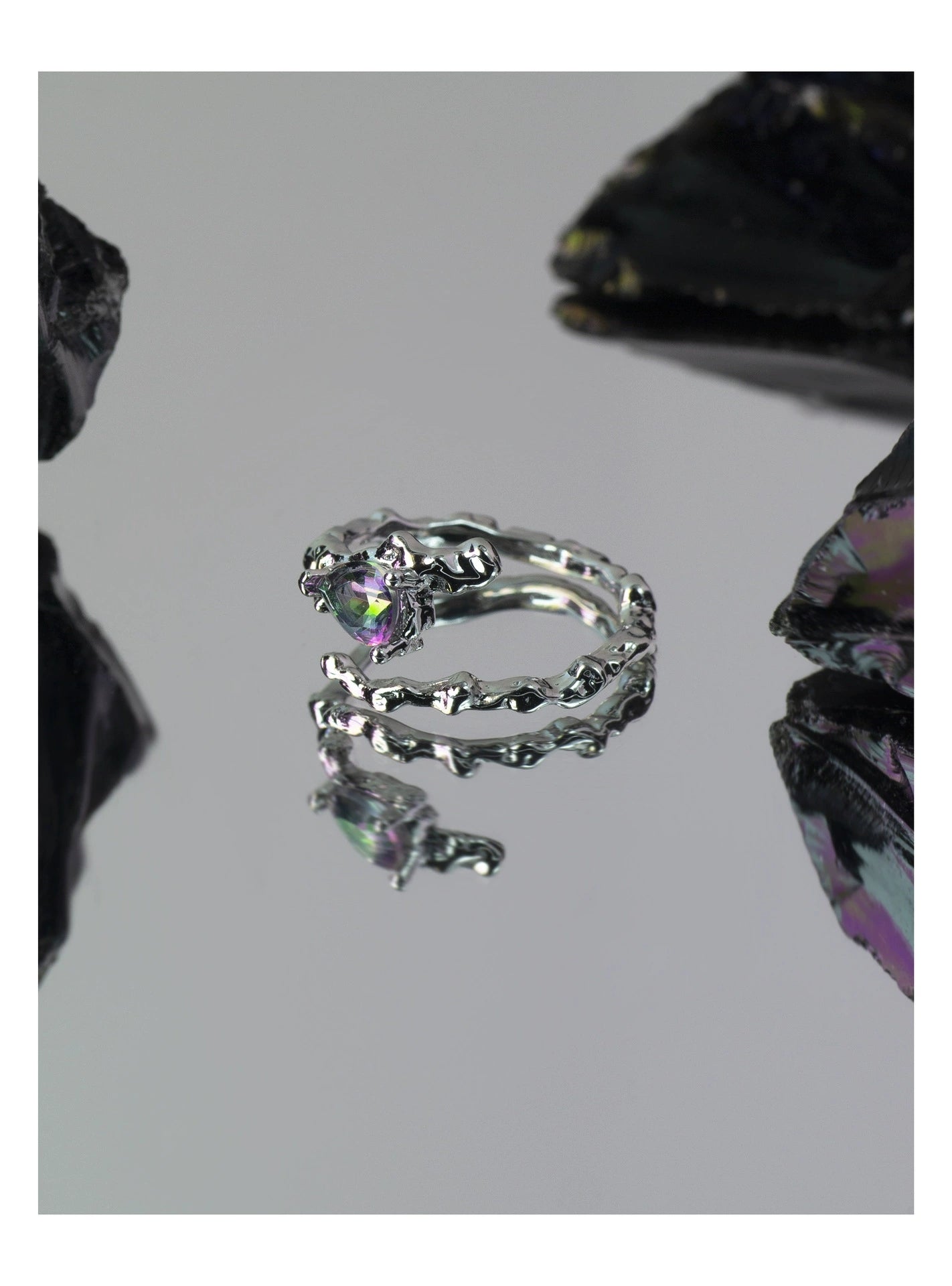 Designer Unisex Special-interest Rhinestone Adjustable Ring