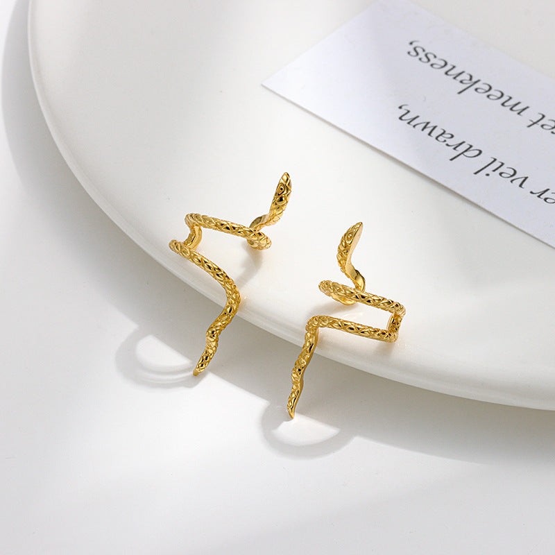 S925 Silver Unisex Snake Ear Cuff