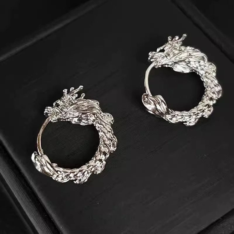 Chic Dragon Unisex S925 Silver Hoop Earring