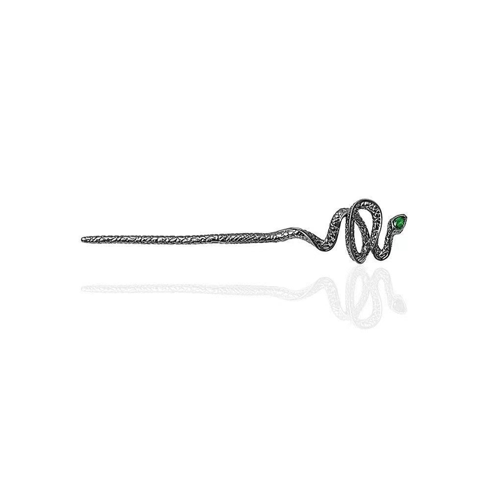 Y2K Women Unique Flat Snake Hairpin