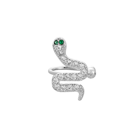 Little Cute Shining Rhinestone Snake Ear Cuff(single one)