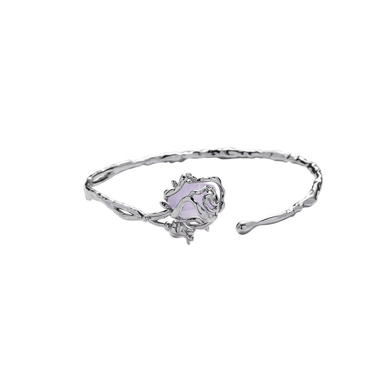 Women Designer Purple Rose Bracelet