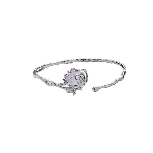 Women Designer Purple Rose Bracelet