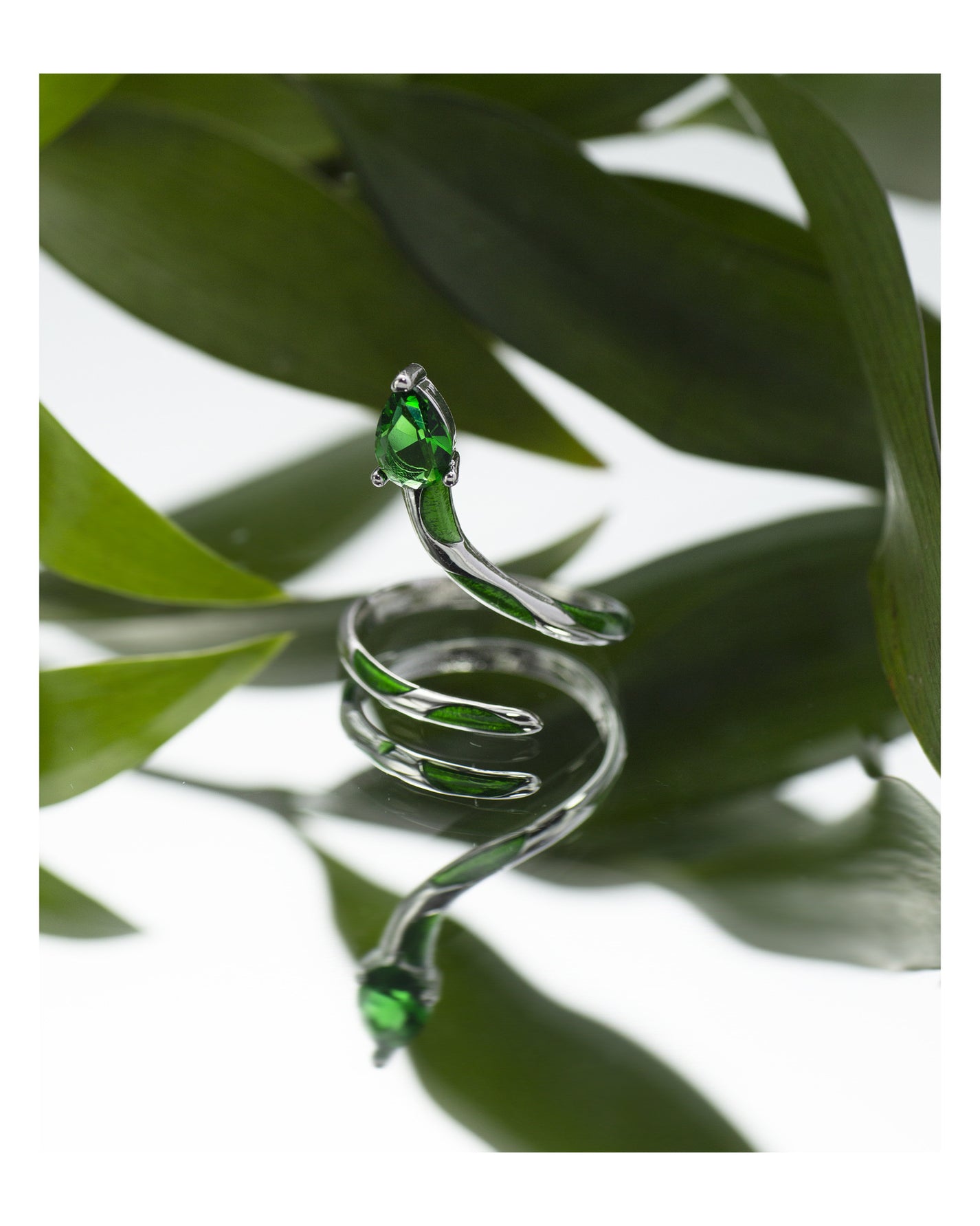 Designer “Slytherin” Chic Snake Ring