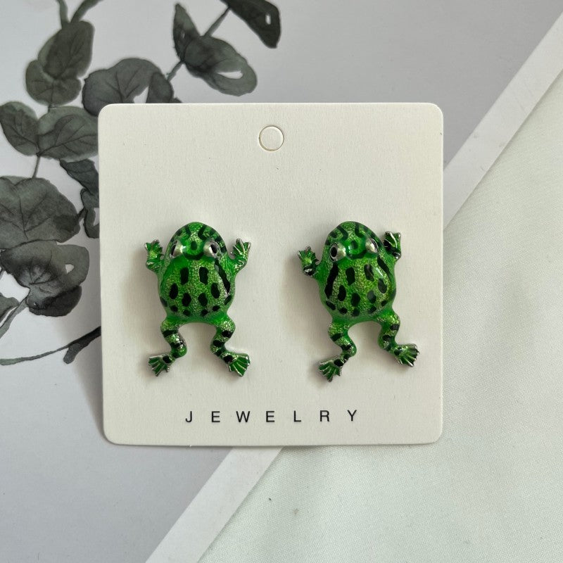 Unisex Designer Cute Frog Earrings