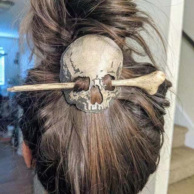 Vintage Unique Skull Metal Hairpin