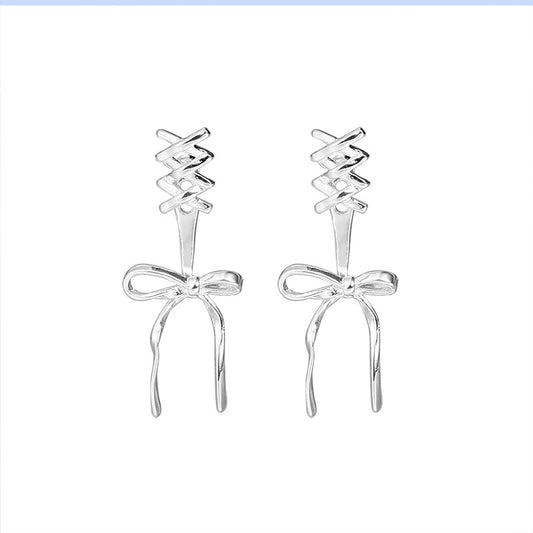 Y2k Sweet Girls Bow Stud Earring